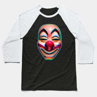 Creepy Clown Mask Baseball T-Shirt